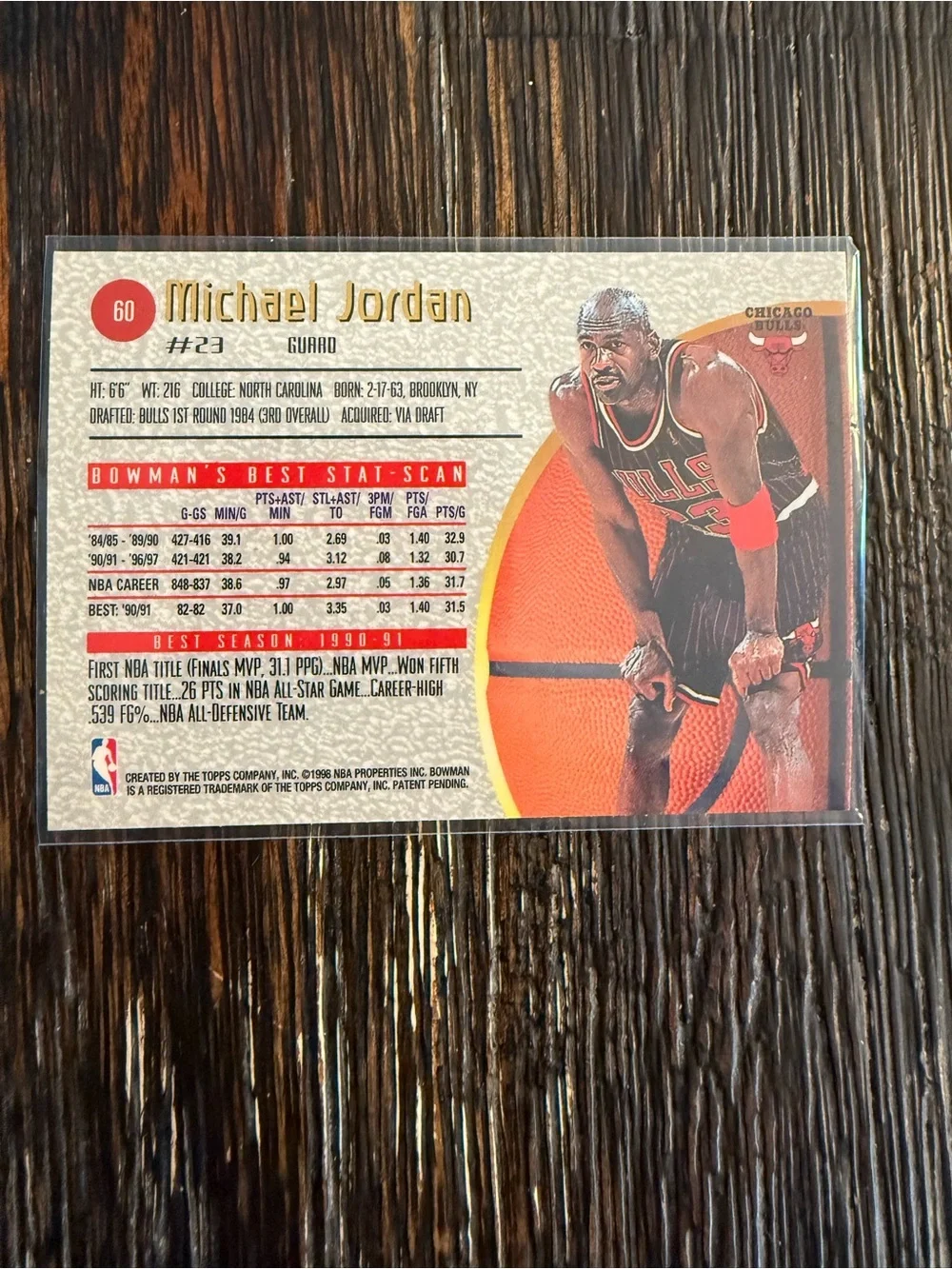 Michael Jordan card - Picture 2 of 2
